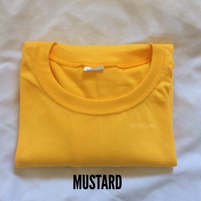 Mustard Plain T Shirt ubicaciondepersonas.cdmx.gob.mx