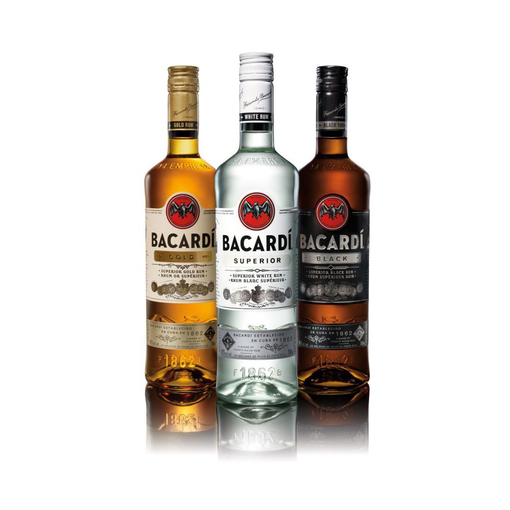 Bacardi Rum White Gold Black 750ml Shopee Philippines