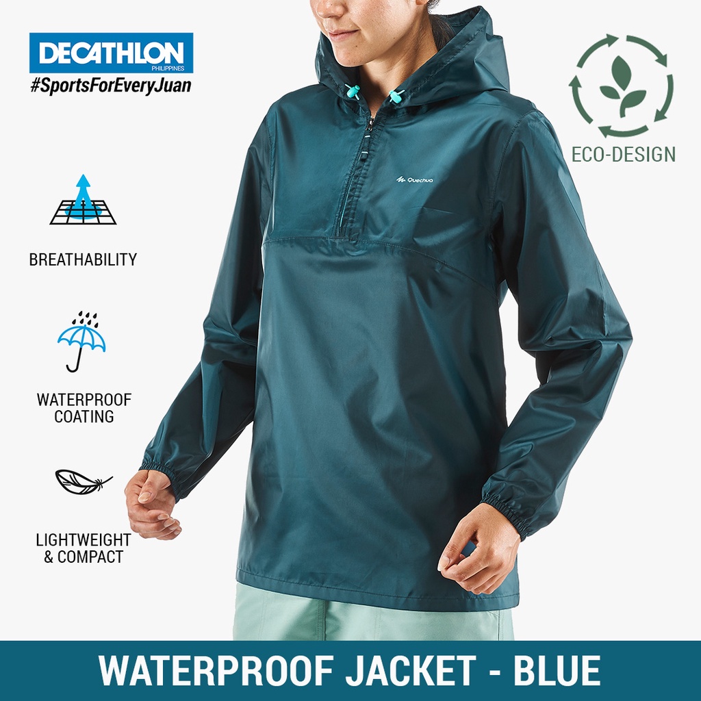 Decathlon Quechua Women's Country Walking Rain Jacket NH100 Raincut