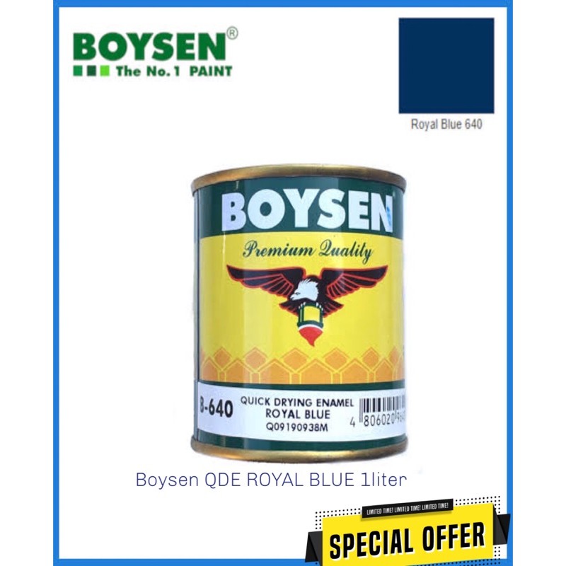 Boysen Qde Royal Blue 1liter Shopee Philippines