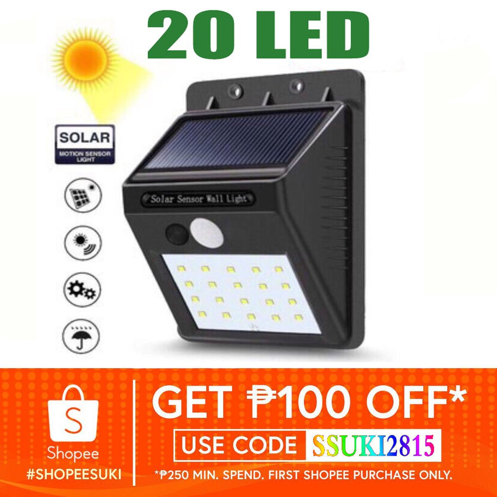 Solar Lightning and Lightning Protection Solar Light Outdoor Shopee
