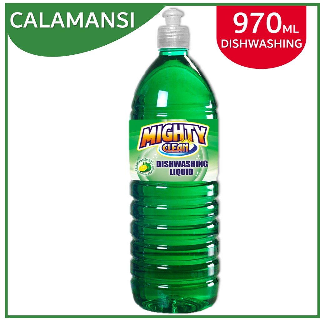 Mighty Clean Dishwashing Liquid Calamansi (green dwl) 970ml Shopee Philippines