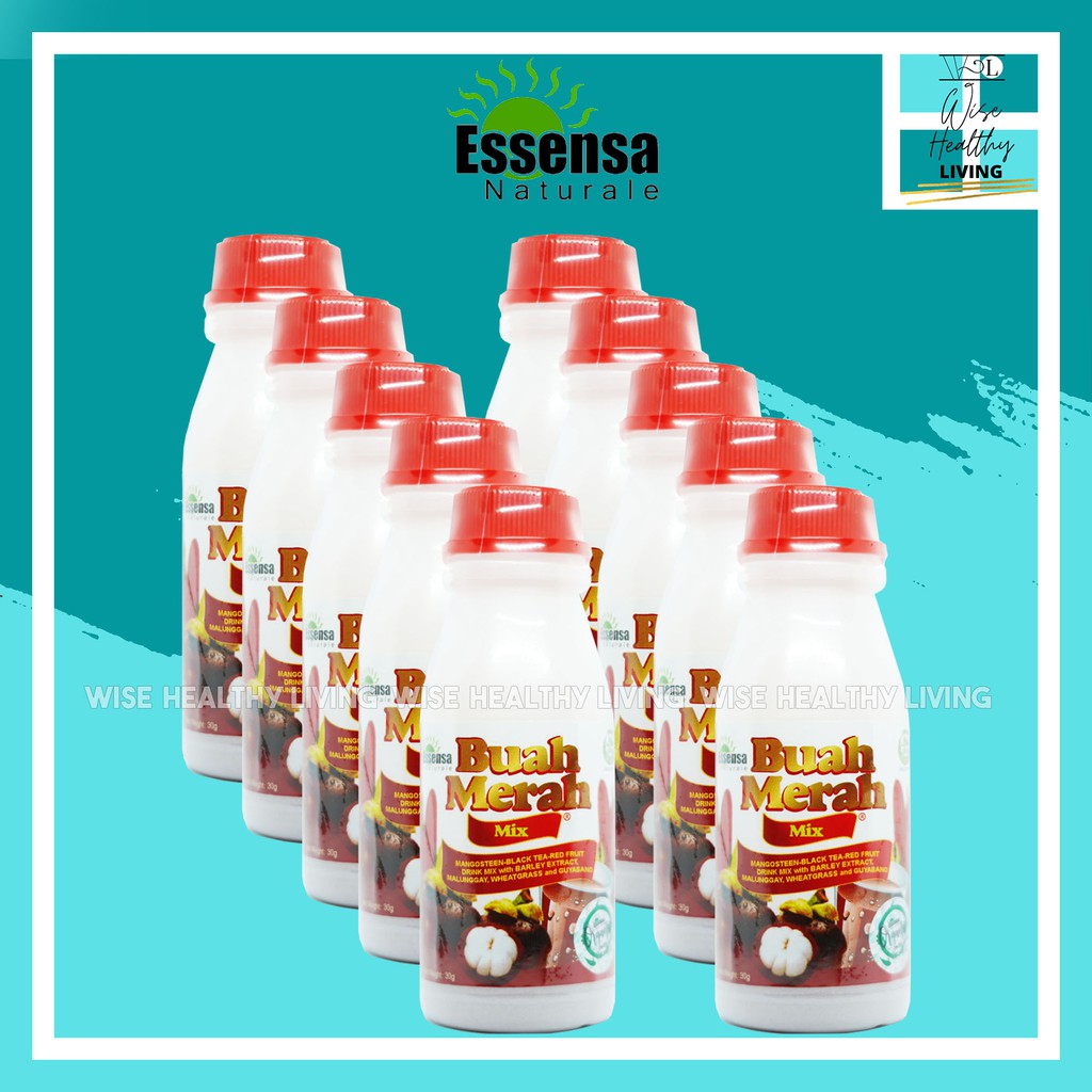 Buah Merah Mix Essensa (10 Bottles) Powder Juice Drink 100 Authentic