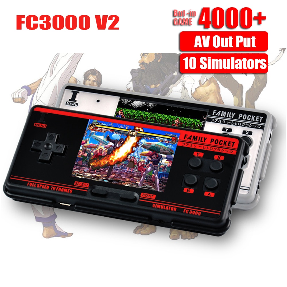 FC3000 V2 Retro Handheld Video Game Console Builtin 4000+ Classic