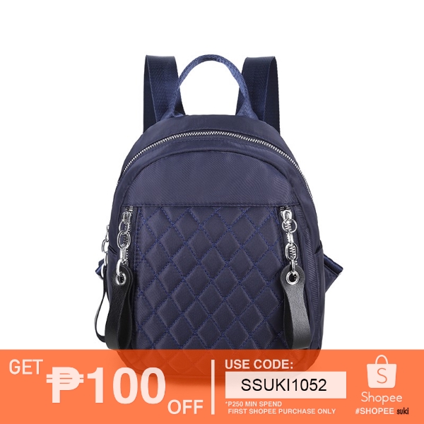 VNT So Quilted V2 Korean Backpack Shopee Philippines