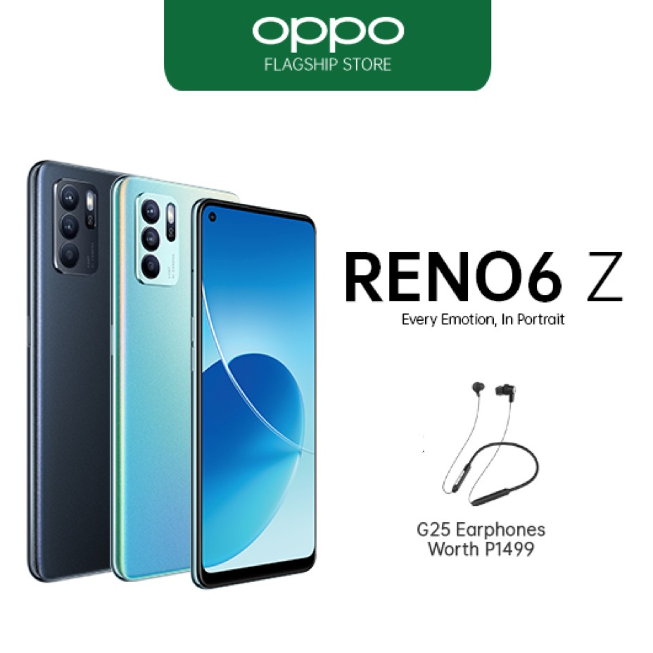 [New] OPPO Reno6 Z 5G, 8+128GB, Bokeh Flare Portrait, Stylish & Sleek Design Smartphone Shopee