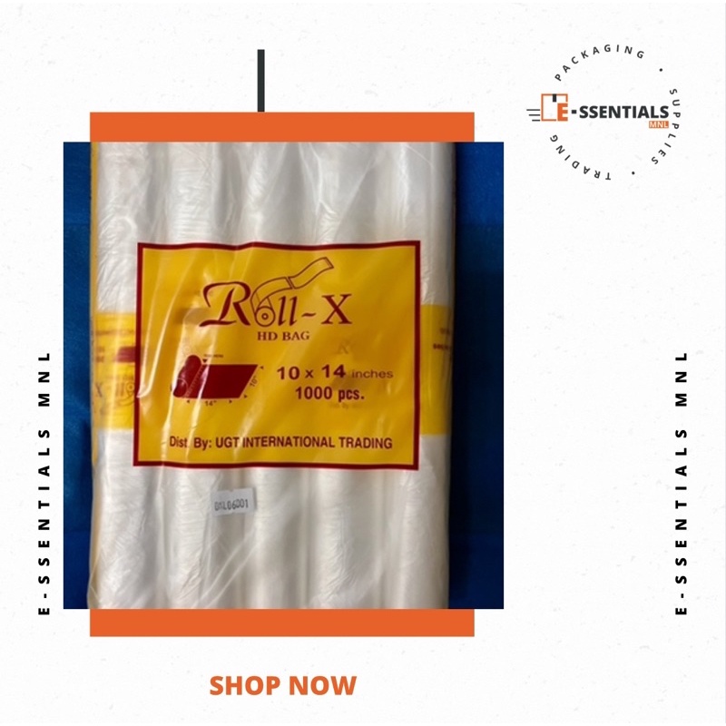 BUNDLE DEAL (1,000 pcs / 5 packs) 10x14 ROLLX Clear Plastic Roll