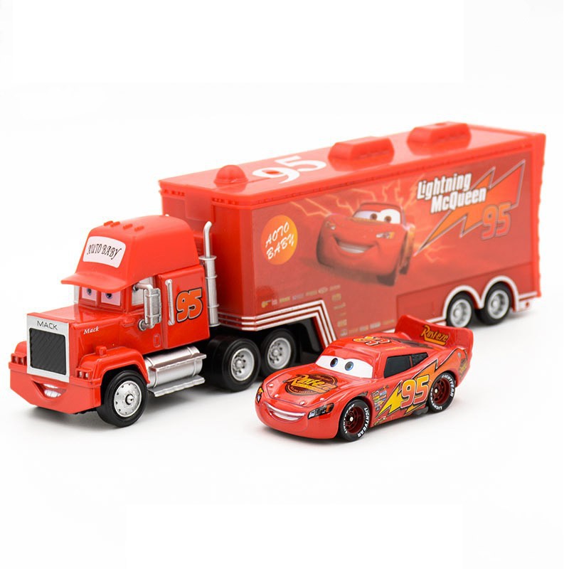 2 Toys Lightning McQueen Mack Truck 155 Gift For Kids Shopee Philippines