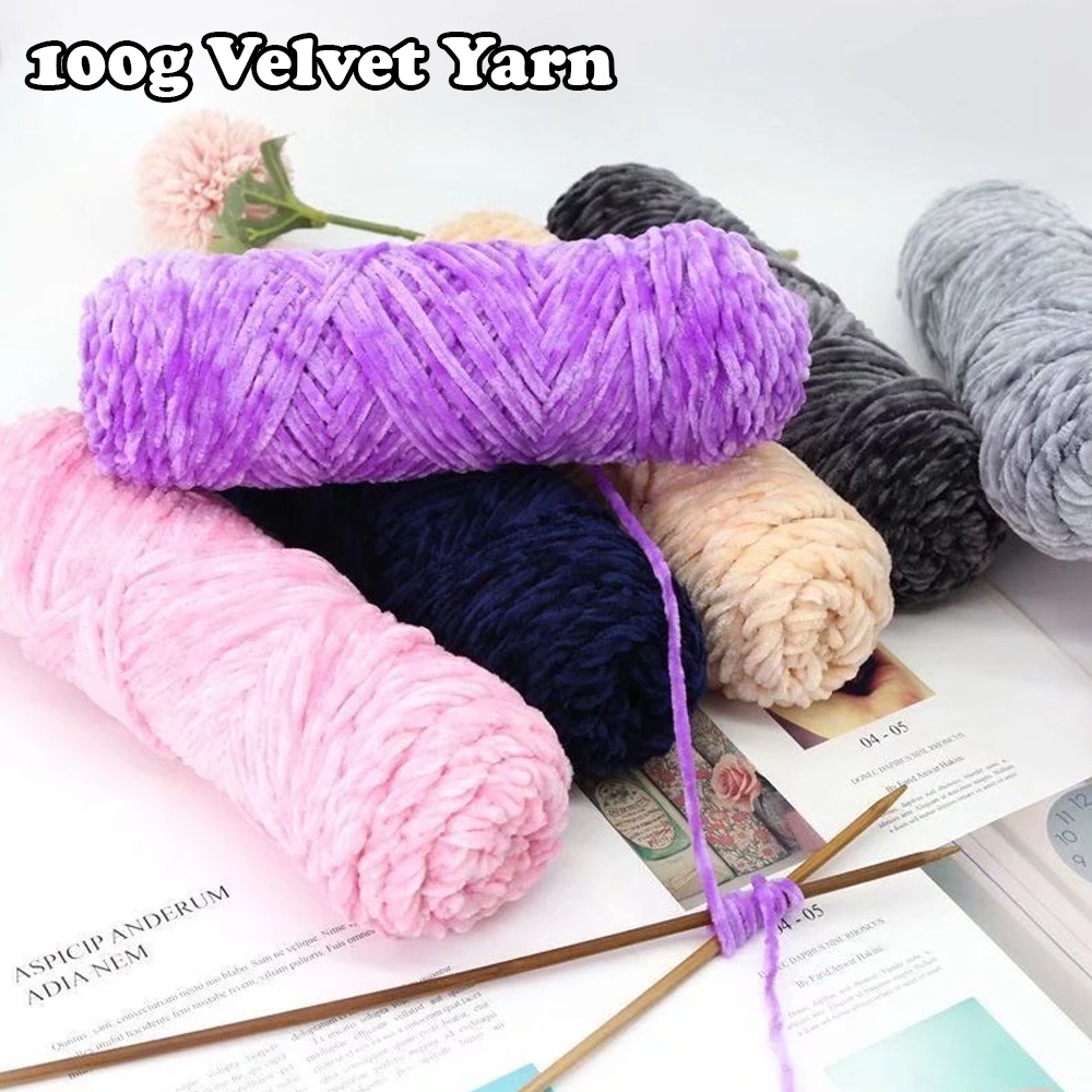 Velvet Yarn velvet wool handknitted thread wholesale Velvet Yarn