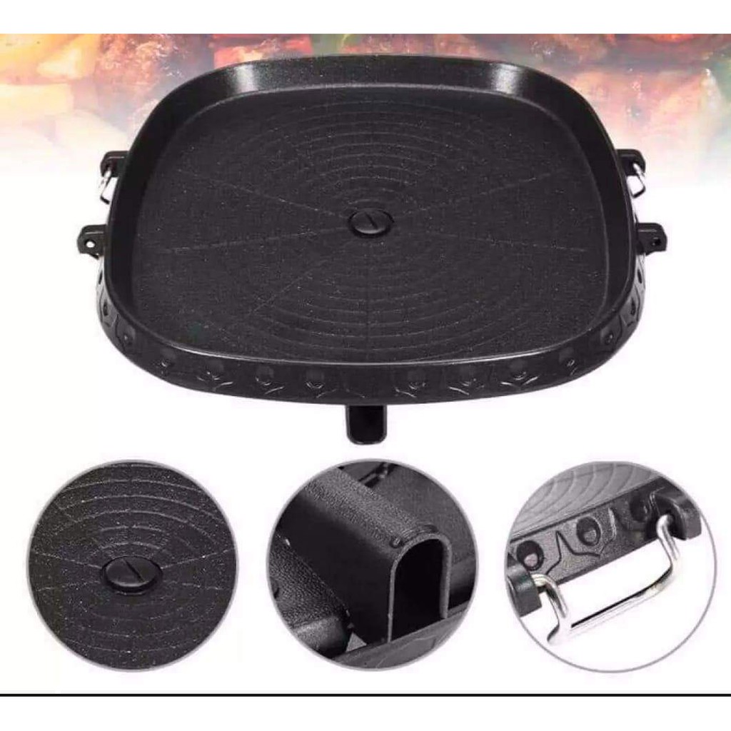 hanaro korean grill pan, smokeless and nonstick samgyupsal grill pan