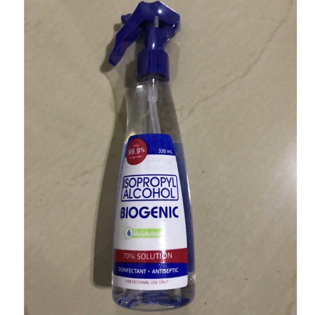 Biogenic 70 Isopropyl Alcohol in Spray Bottle Shopee Philippines