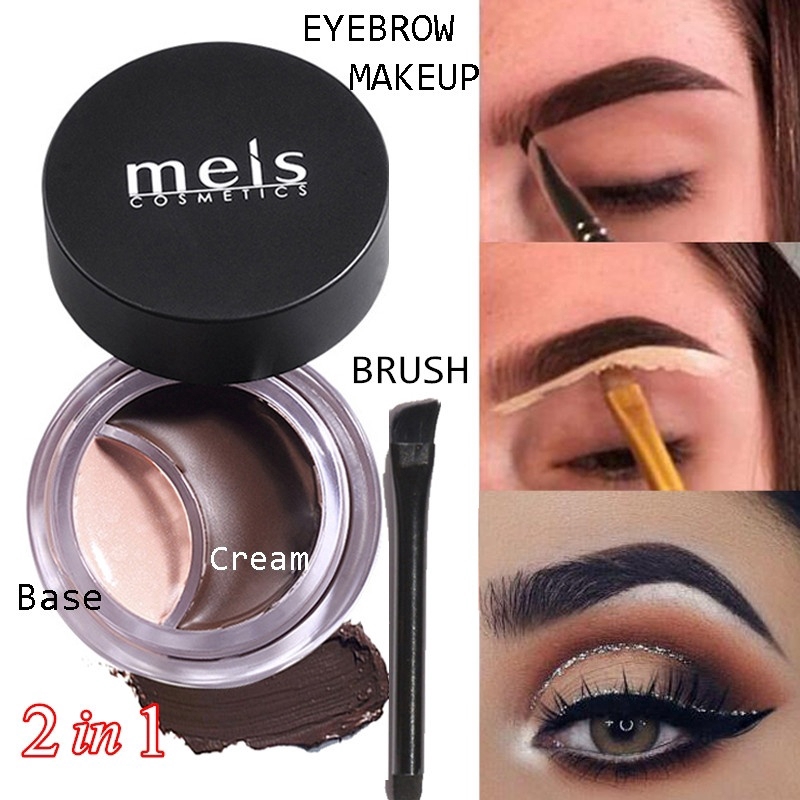 Double Colored Eyebrow Dye 2IN1 Eyebrow Cream+Concealer Waterproof