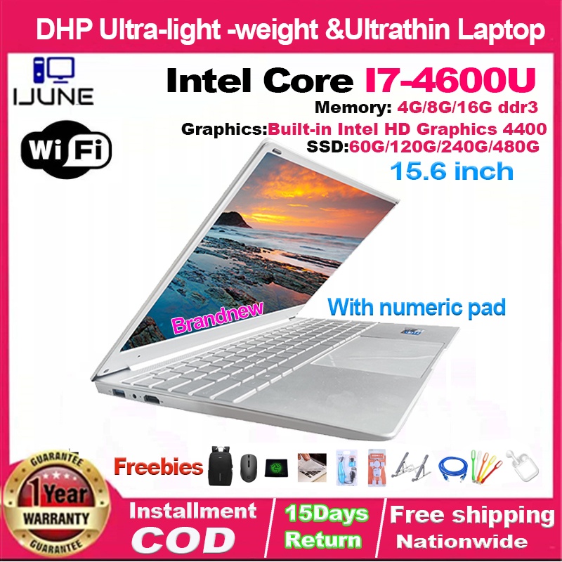 Brandnew Laptop DHP 15.6inch Laptop i7 4600U with Numeric keypad 4G/8G