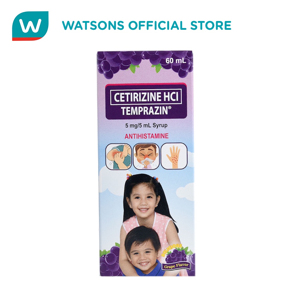 TEMPRAZIN Cetirizine HCI Antihistamine Syrup 60ml Shopee Philippines