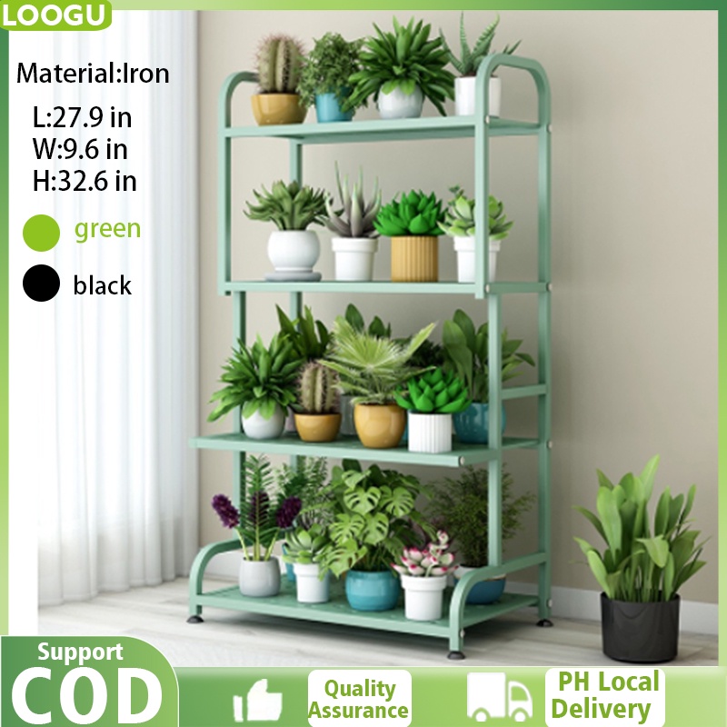 4 Layer Garden Plant Rack Stand Flower Pot Holder Indoor Outdoor Yard