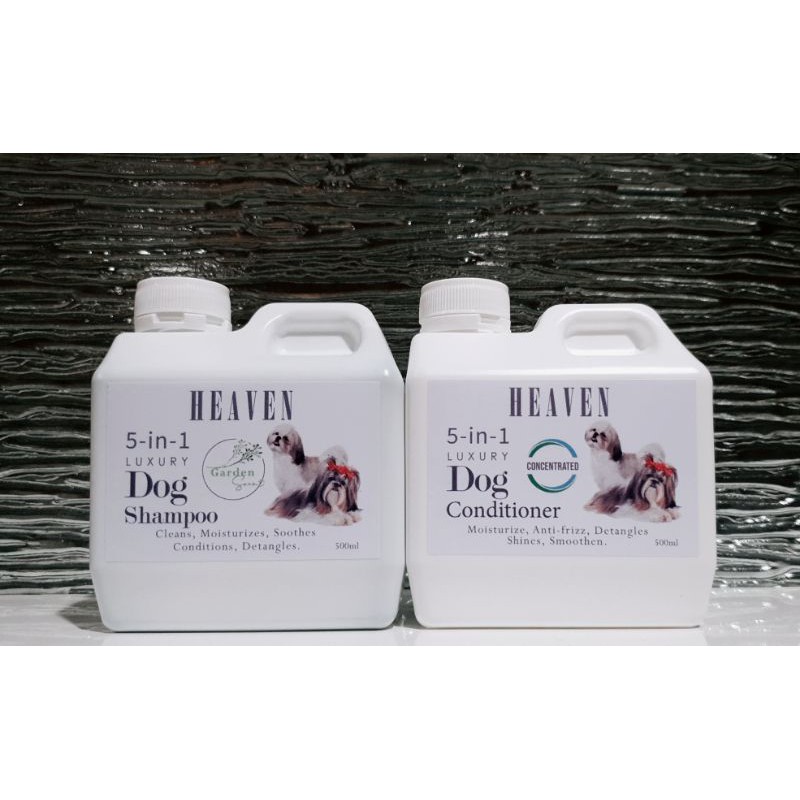 Heaven 5in1 Luxury Dog Shampoo and Conditioner pack Shopee Philippines