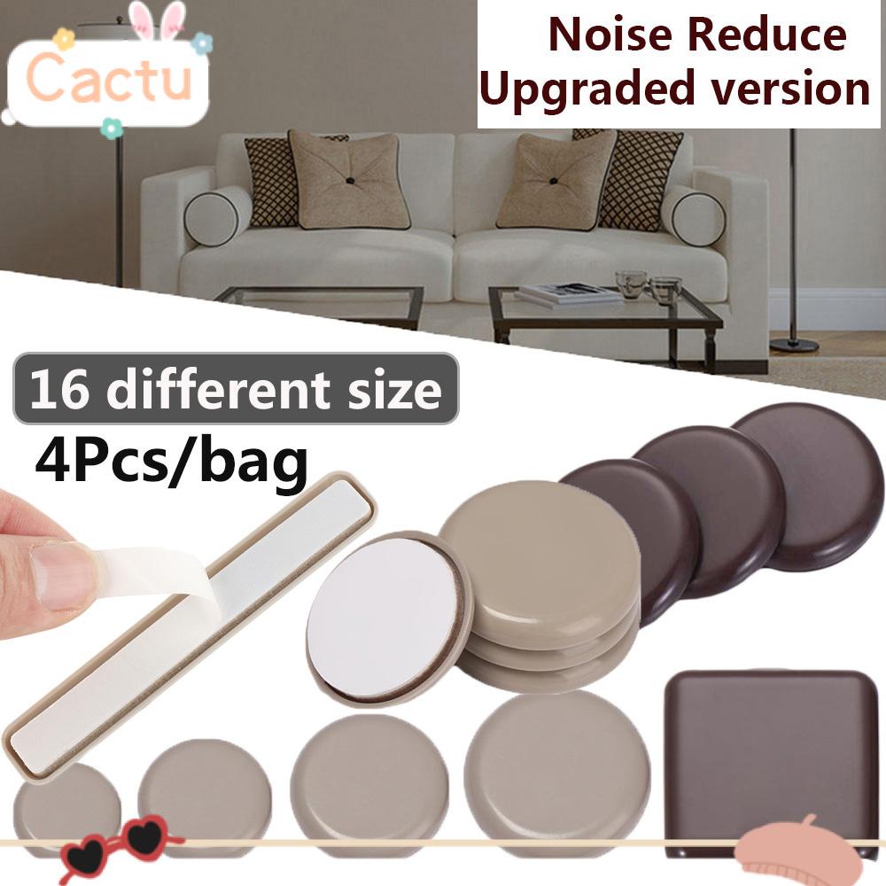 SCHEMYOU 4pcs Home Furniture Leg Slider Pads Round Anti Noisy Slip Mat