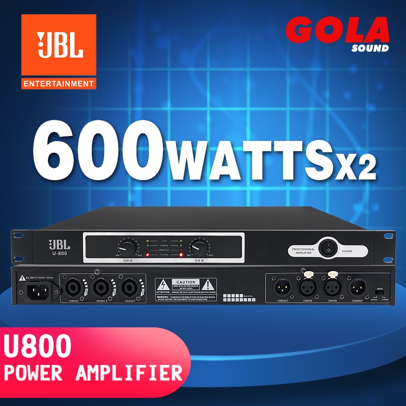 JBL Amplifier U800 Two 2 Channel Professional Digital Power Amplifier