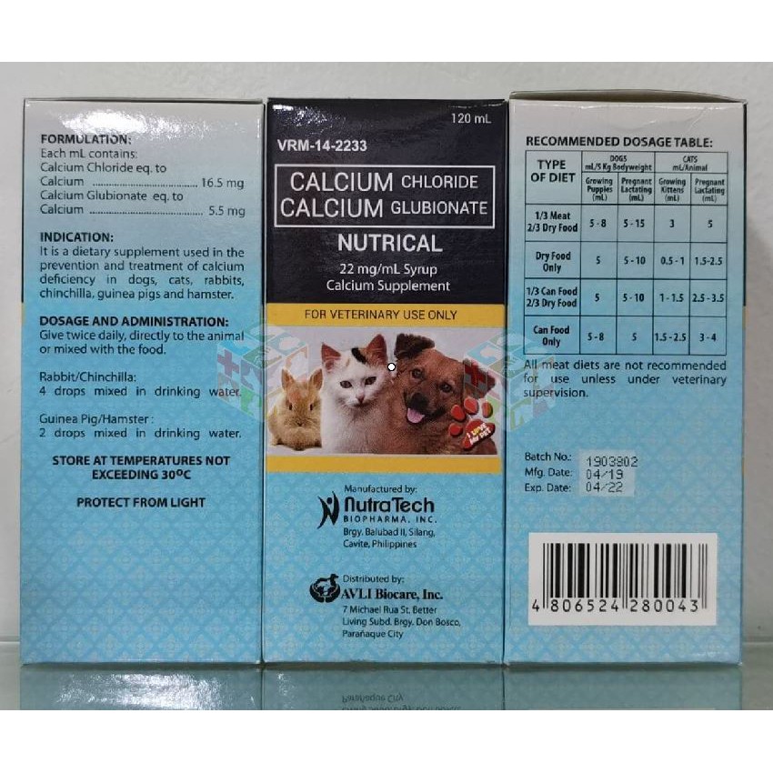 Nutrical Calcium 60ml & 120ml Liquid LC Shopee Philippines