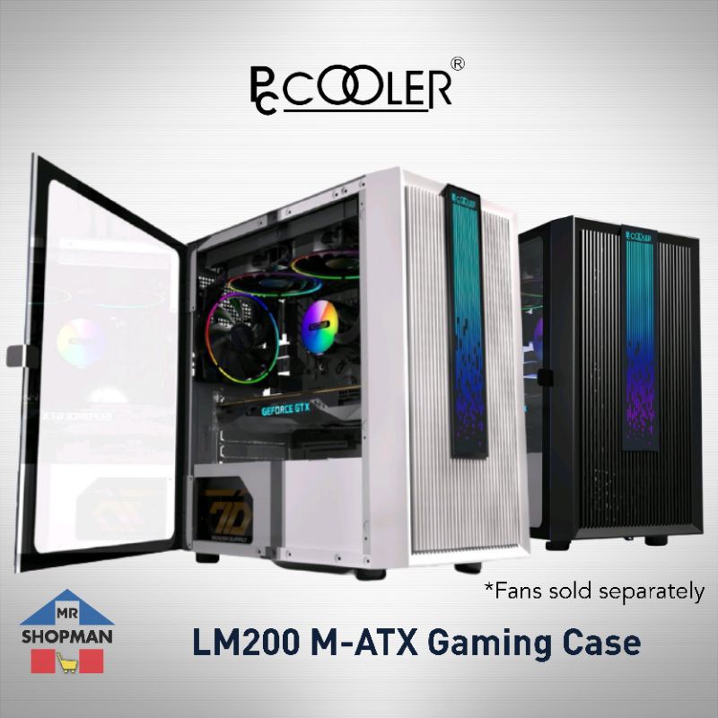 Pccooler LM200 Black / White MATX Desktop Computer PC Case Shopee