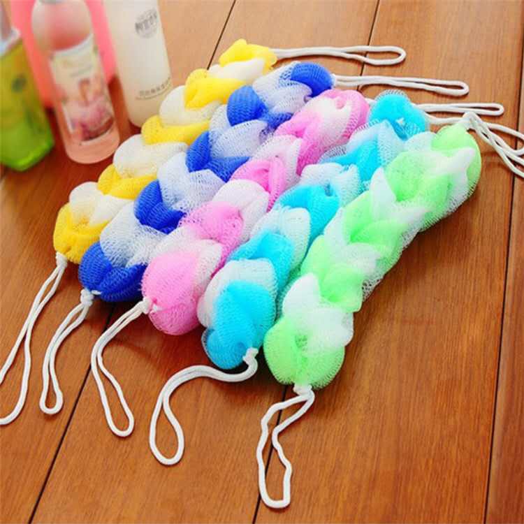 Bath Sponges Loofah Lather Mesh Pouf Shower Puff Soft Body Wash Ball