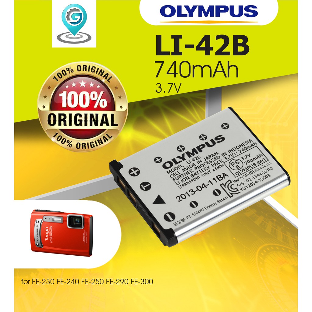 Olympus Li42B Battery For Olympusd700,D745,E4020Pl133B Shopee