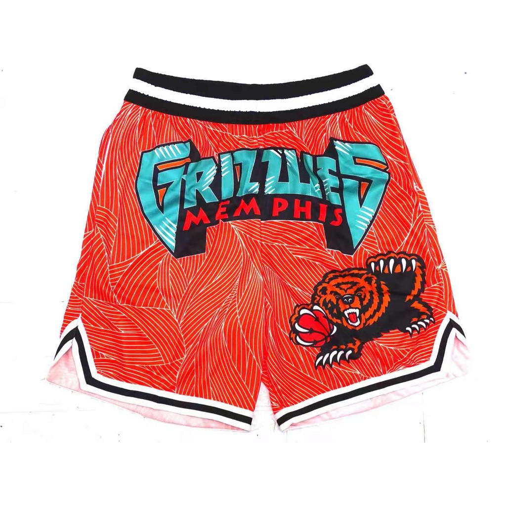 Men's Memphis Grizzlies shorts BasketBall Team Short For Sport short Active Wear sport wear Fan