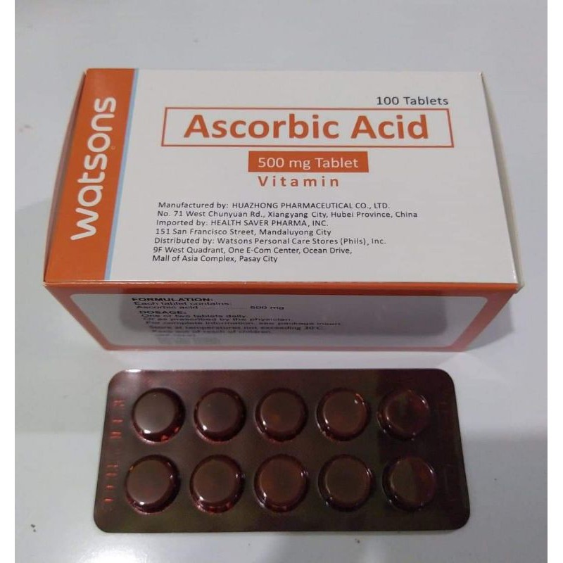 Watson Ascorbic Acid 100's Shopee Philippines