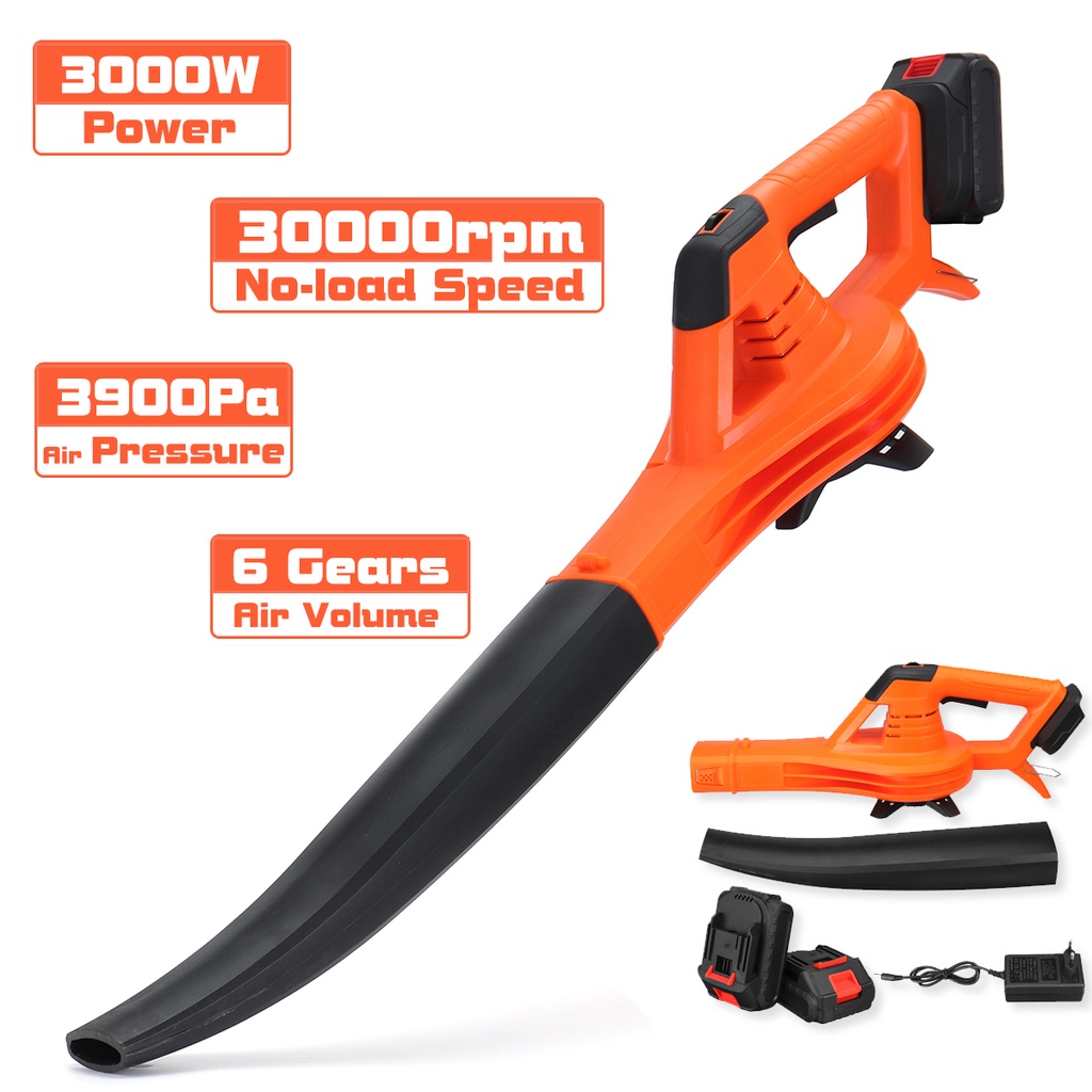 Portable Cordless Leaf Blower HighPower Snow 98VF Blower Electric Air Blower Rechargeable Leaf