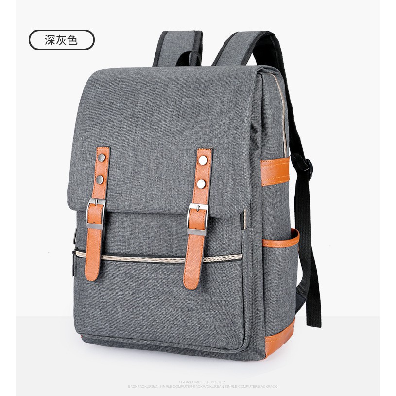 Large Korean Backpack Canvas School Laptop Bag Herschellike Shopee