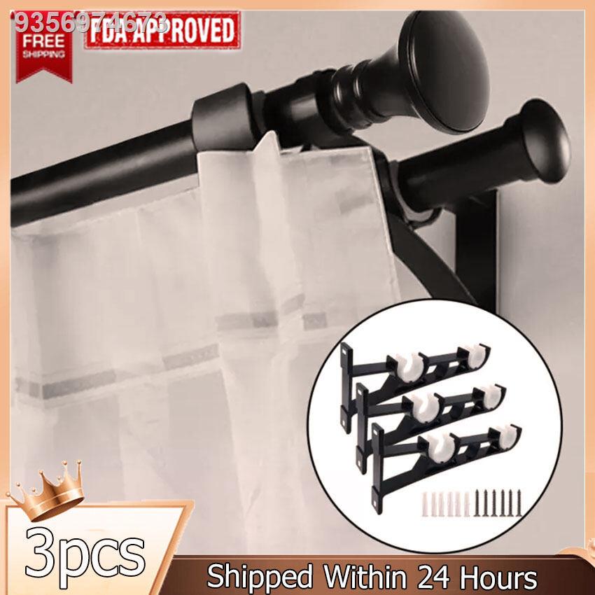 (shower curtain)Double Curtain Rod Bracket, Curtain Rod Bracket, Heavy