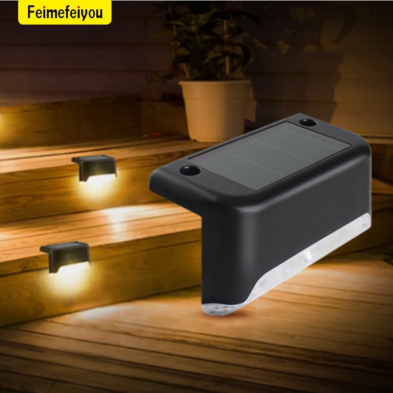 Solar LED Garden Light Step Lights Outdoor Waterproof Fence Light Smart