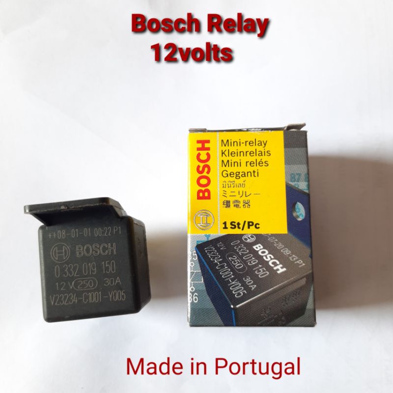 Bosch Relay 12volts (made in Portugal) Shopee Philippines