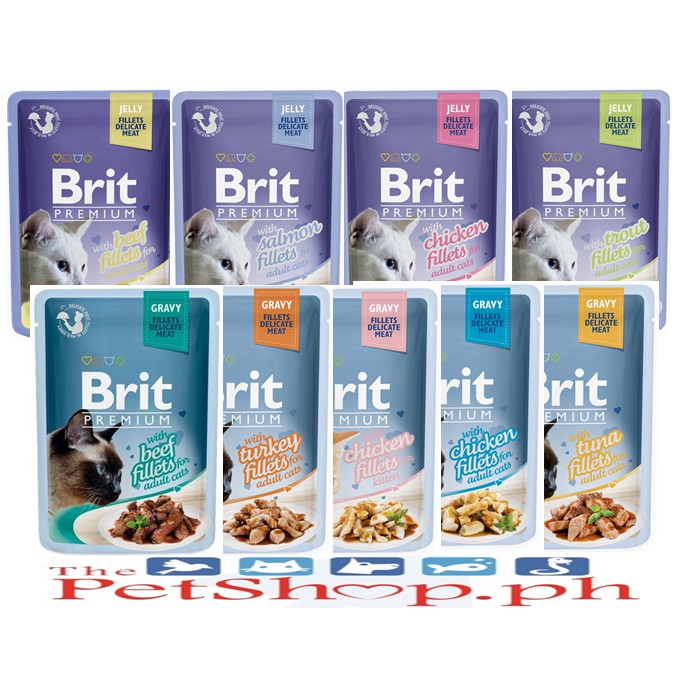Brit Premium Cat Wet Food Fillets Jelly/Gravy 85g Shopee Philippines
