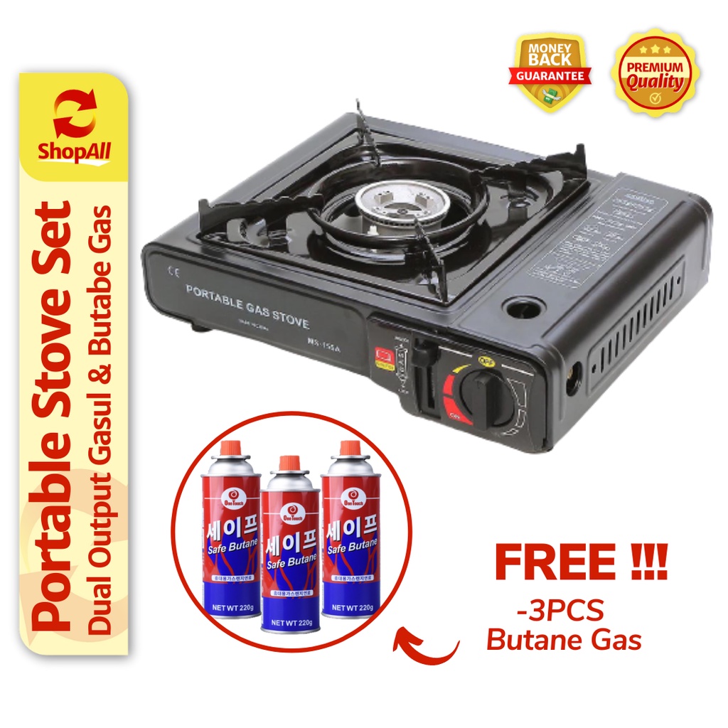 Authentic Portable Butane *Gas Stove FREE 3PCS BUTANE G*AS Camping