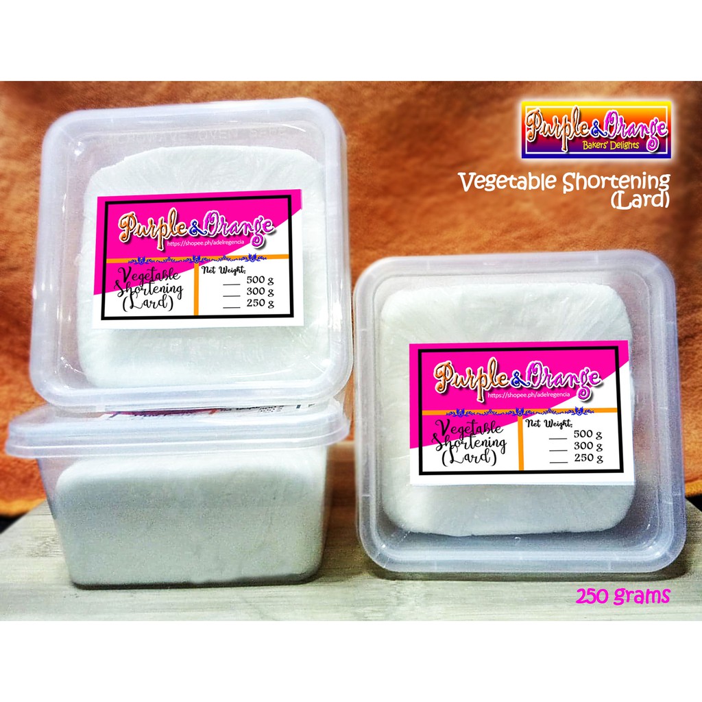 Vegetable Shortening Lard 250grams Shopee Philippines