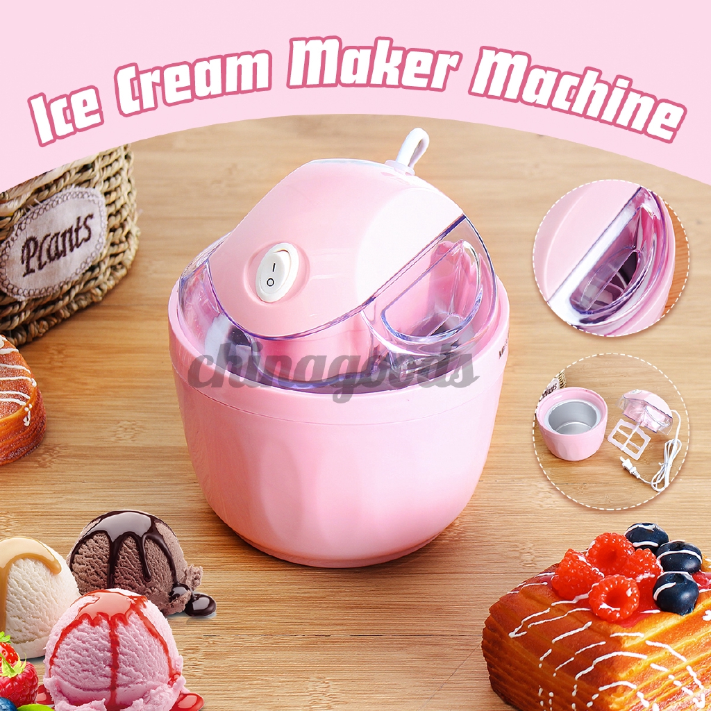 500ml Automatic Ice Cream Maker Freezer Bowl Dessert Home Frozen Yogurt