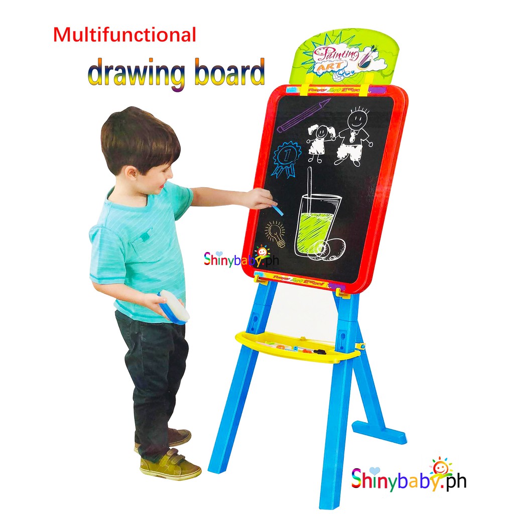 Multifunctional learning easel, threeinone children's