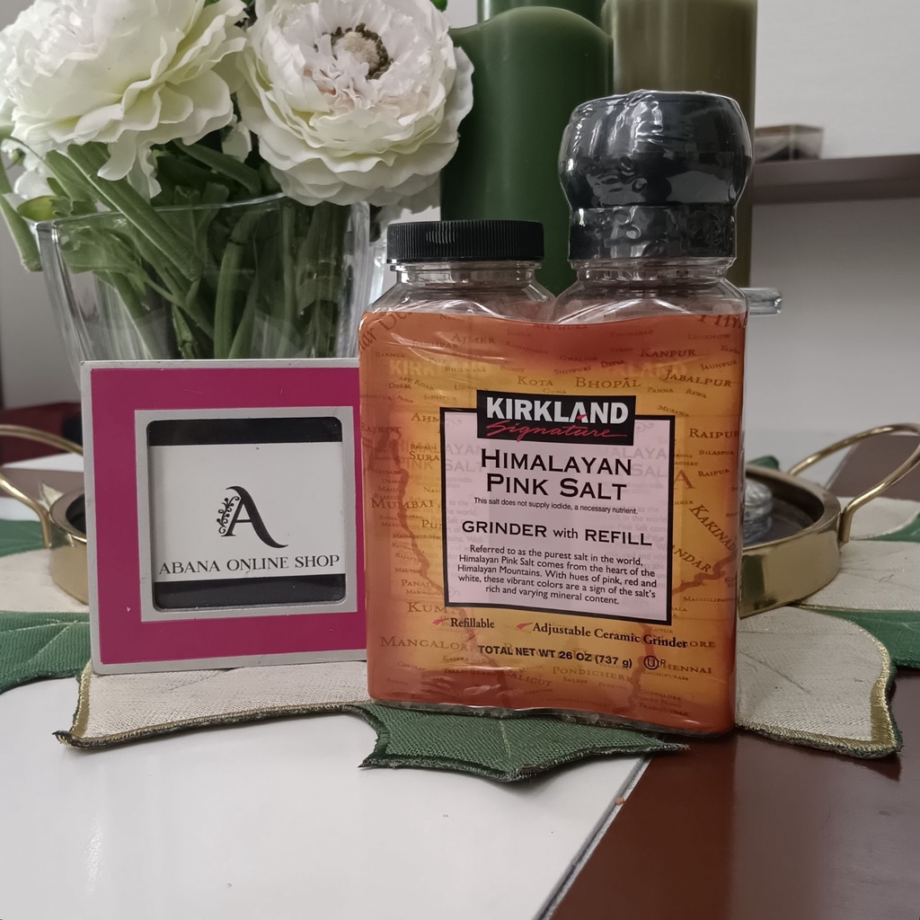 Kirkland Himalayan Pink Salt with grinder & refill Shopee Philippines