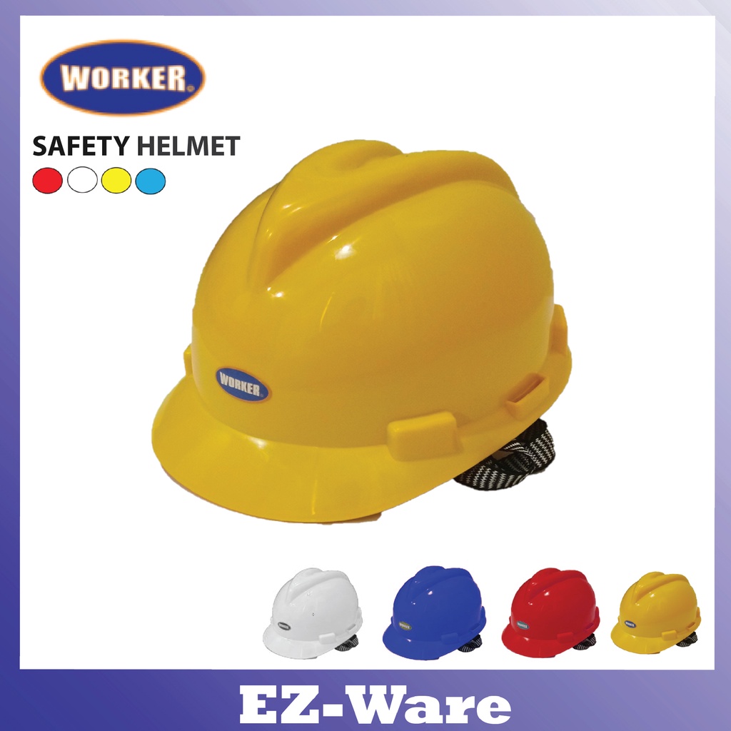 WORKER Safety Helmet Hard Hat Job Site Construction Project Worker