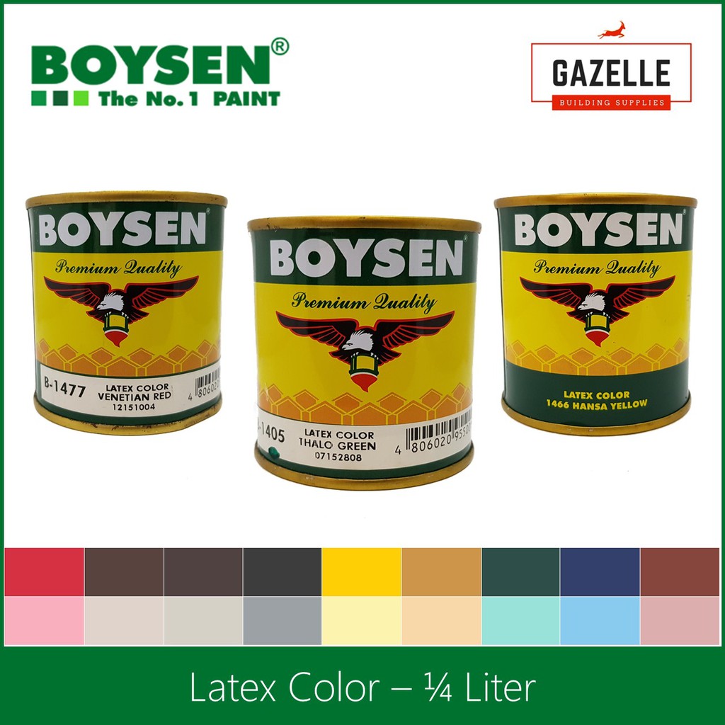 Original Boysen Latex Color 1/4L Shopee Philippines