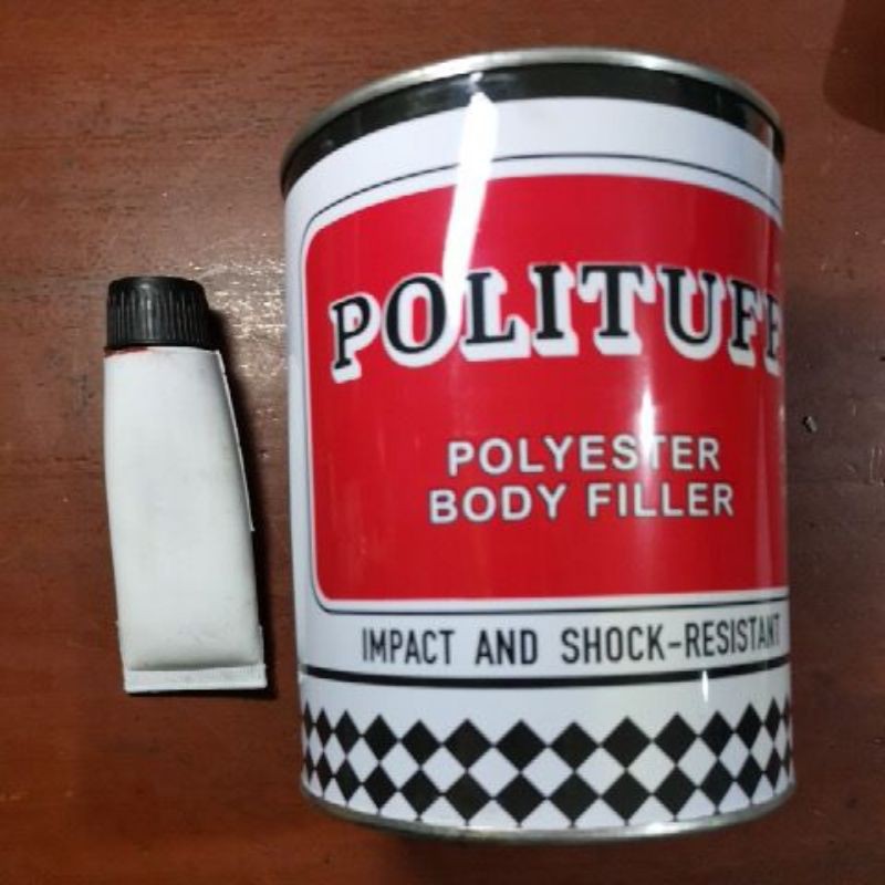 Original Polituff Polyester Body Filler w/ Hardener Quart Size / 1