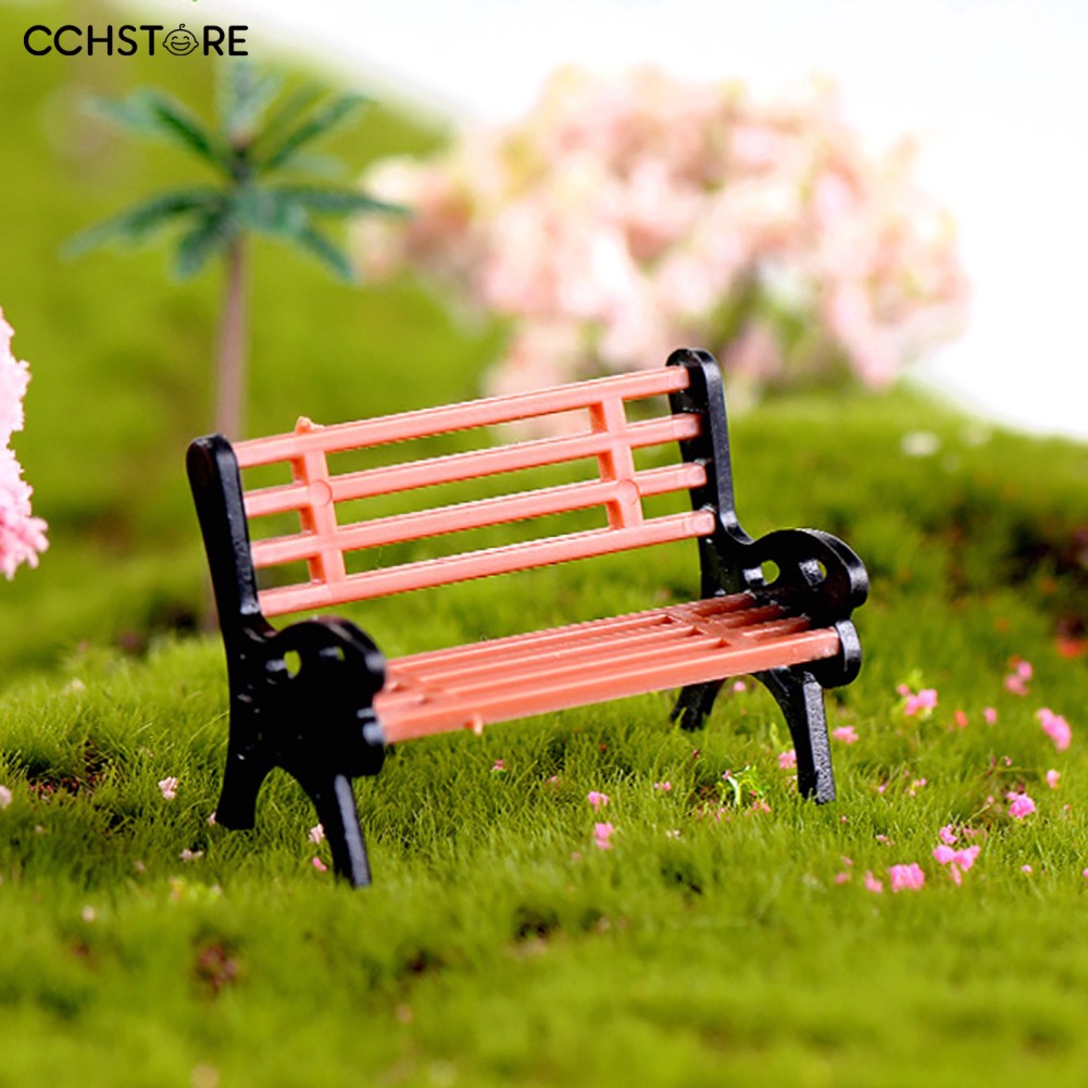 Creative Mini Park Bench Model Garden Decorative Shopee Philippines