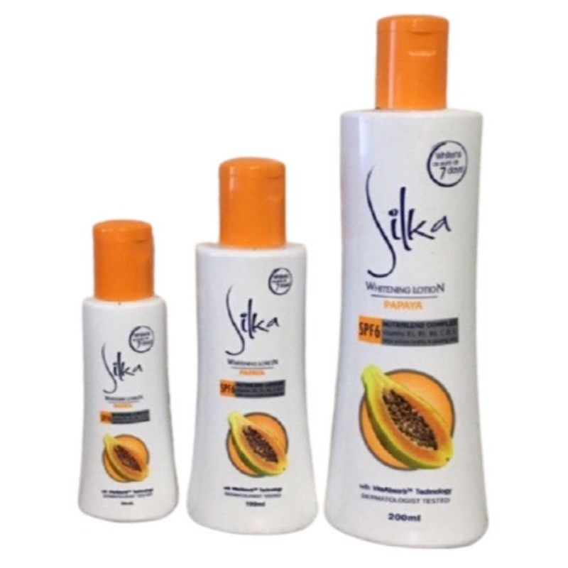 Silka Skin Whitening Papaya Lotion SPF 6 Shopee Philippines