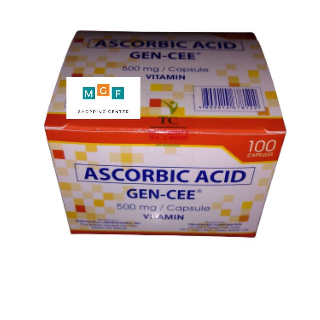 Gencee Vitamin C 500mg (100 Capsules) Shopee Philippines