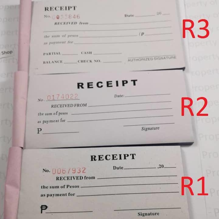 Temporary / acknowledgement Receipt Resibo carbonize 2 ply Shopee Philippines