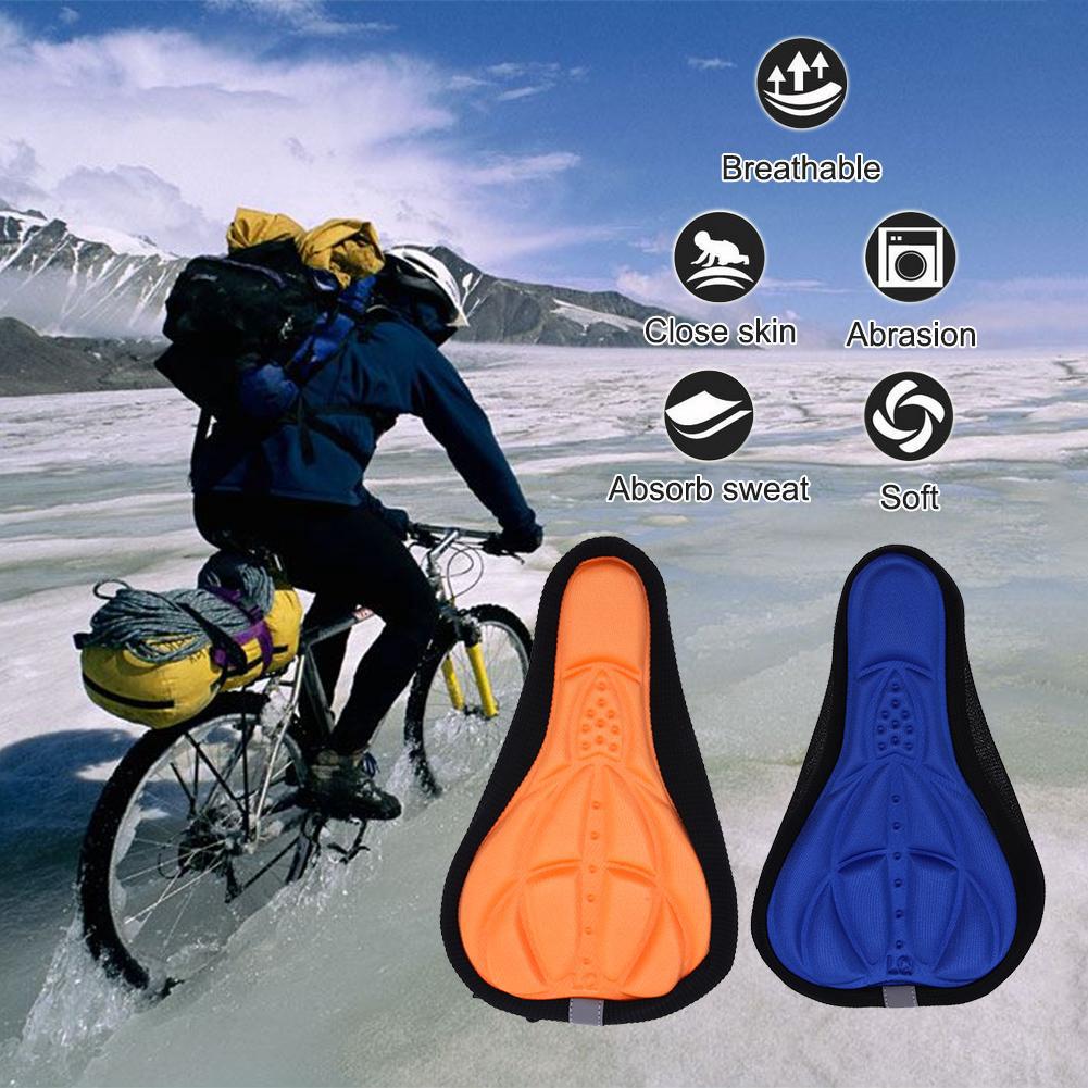 Bicycle 3D Gel Silicone Saddle Comfortable Breathable Antifriction