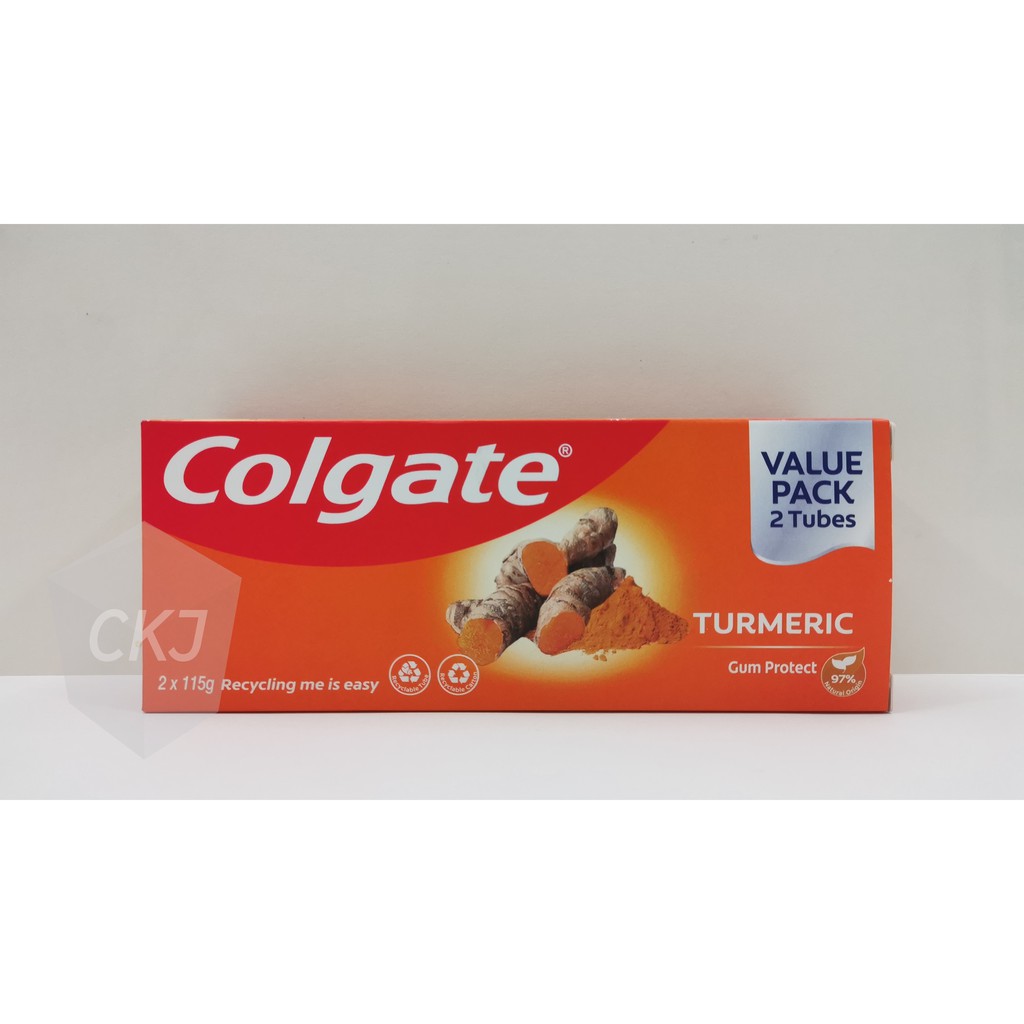 Colgate Turmeric Gum Protect Toothpaste 2 x 115g VALUE PACK Shopee