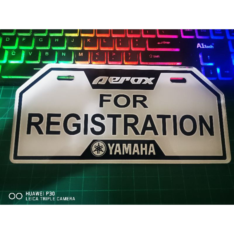 YAMAHA AEROX FOR REGISTRATION PLATE Shopee Philippines