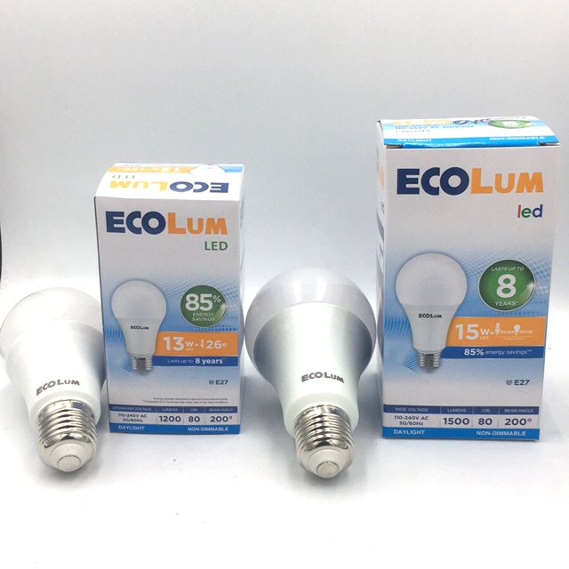 Ecolum LED Bulb 13W or 15W Daylight Shopee Philippines